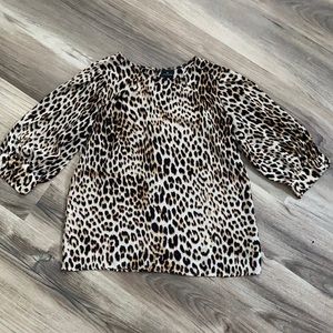 Worthington leopard blouse